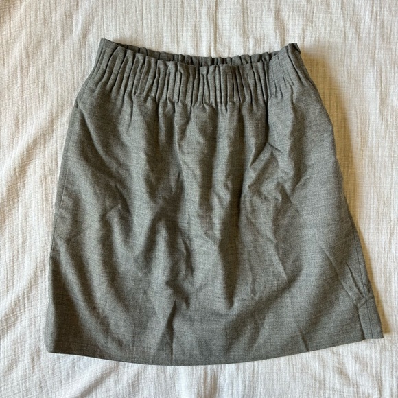 J. Crew Dresses & Skirts - J. Crew Wool sidewalk skirt gray‎ womens 0